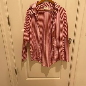 Stripped button up shirt
